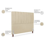 Cabeceira Itália Illo Colchões - Imagem 2